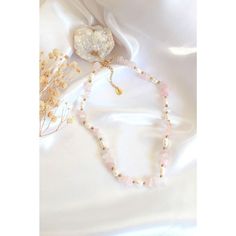 Divine Dulcet Natural Rose Quartz Crystal & Freshwater Pearls Choker Rose Quartz Chips Necklace, Chips Necklace, Pearls Choker, Quartz Choker, Crystal Chips, Rose Quartz Beads, Quartz Beads, Rose Quartz Crystal, Pearl Choker