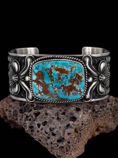 Native American Jewelry Pilot Mountain Turquoise Cuff Bracelet Pilot Mountain, Native American Bracelets, Inlay Jewelry, Zuni Jewelry, Half Brother, Turquoise Bracelet Cuff, Jewelry Antique, Turquoise Cuff, American Jewelry