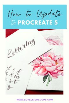 three cards with the words 3 ways to make your procreate lettering look more advanced