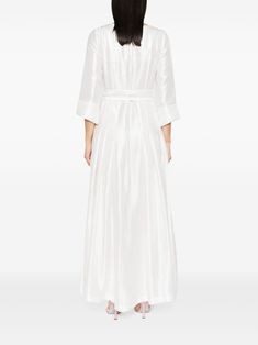 Belted Maxi Dress, Maxi Dress White, Detachable Sleeves, July 16, White Maxi Dresses, Dress White, Waist Belt, Ankle Length, Pleated Skirt