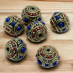 Tibetan Nepal Jewelry Artisan Handmade Brass Lapis Coral 6 Masala beads | eBay Nepal Jewelry, Jewelry Gallery, Star System, Sea Side, Handmade Brass, Handmade Fashion, Handmade Artisan, Tibet, Blue Hair