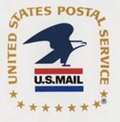 the u s mail postal service seal has an eagle on it's back side