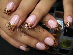 Cheetah GIRL! Print Nail Art, Animal Print Nails Art, French Tip Nail Designs, Awesome Nails, Glitter Gel Nails, French Acrylic Nails, Nail Art Galleries, 3d Nail Art