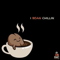 an elephant sitting in a cup of coffee with the caption i bean chillin