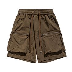 Vintage Solid Drawstring Shorts – AokLok (Kclot) Utility Shorts With Drawstring For Streetwear, Utility Style Drawstring Shorts For Streetwear, Utility Drawstring Shorts For Streetwear, Functional Outdoor Shorts With Drawstring, Solid Color Cargo Shorts With Pockets For Streetwear, Solid Cargo Shorts With Pockets For Streetwear, Utility Cargo Shorts With Drawstring, Streetwear Drawstring Cargo Shorts, Drawstring Cargo Shorts For Streetwear