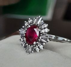 Victoria Ruby Ring Sterling Silver Ring Engagement Ring - Etsy Oval Ruby Ring, Sterling Silver Engagement Rings, Christmas Gift For Her, Aquamarine Stone, July Birthstone, Pretty Rings, Prom Wedding, Affordable Jewelry, Ring Engagement