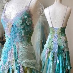 Wedding dress for mermaids ocean colours bridal gown ethereal | Etsy Mermaid Wedding Dress With Fitted Bodice, Green Mermaid Hem Wedding Gown, Wedding Mermaid Dress With Fitted Bodice, Green Mermaid Dress For Wedding, Sleeveless Fairy Dress With Ruffles For Wedding, Green Mermaid Hem Wedding Dress, Summer Wedding Mermaid Dress With Mermaid Hem, Sleeveless Summer Mermaid Wedding Dress, Green Mermaid Wedding Gown