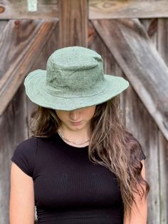 Eco-friendly Hemp Sun Hat - Solid Our hemp sun hat is perfect for any time or anywhere..at the beach, pool, gardening, festival or just hanging around. Solid Color options: Natural or Olive Green Hemp sun hat made from 100% hemp with a soft organic cotton lining, wire brim makes it easy to reshape. Wide brim perfect to protect your head and face from too much sun. This hat is lightweight and flexible so that can be folded for easy carrying. Easily gets back in shape 100% Hemp Adult size - availa Eco-friendly Lightweight Straw Hat For Spring, Bohemian Lightweight Sun Hat, Bohemian Lightweight Brimmed Hat, Casual Natural Bucket Hat With Flat Brim, Bohemian Brimmed Lightweight Hat, Eco-friendly Woven Sun Hat For Spring, Cotton Wide Brim Hat For Beach Season, Wide Brim Cotton Hat For Beach Season, Wide Brim Cotton Beach Hat