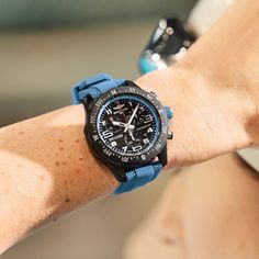 Designed to be both a lightweight timepiece for athletes and a casual, everyday sports chronograph, the Endurance Pro perfectly blends innovative technology with a vibrant design to produce the ultimate athleisure watch. Designed for men and women whose active lives combine a professional mindset with a sporty lifestyle, the Endurance Pro is up to the challenges of a rigorous workout, but fashionable enough for everyday wear. The Endurance Pro features an ultra-light Breitlight® case, a robust m Blue Wear-resistant Chronograph Watch For Outdoor, Functional Sports Watch Wear-resistant, Wear-resistant Sports Watch, Sports Watches With 10atm Water Resistance, Sports Watches With 10atm Water Resistance And Round Dial, Modern Analog Watch Accessories For Outdoor Activities, Casual Outdoor Watch With Tachymeter, Durable Sports Watches With Round Dial, Sporty Wear-resistant Watch For Outdoor