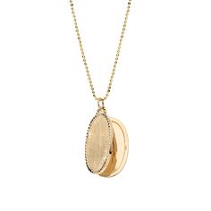 Introducing one of the latest additions to our classic collection - the Oval Stud Locket. An elegant shape with a sophisticated edge. *Please allow up to 6 weeks for pre-order jewelry. Elegant 14k Gold Locket Jewelry, Elegant Sterling Silver Oval Pendant Jewelry, Luxury White Gold Jewelry With Timeless Design, Luxury 14k Gold Jewelry With Detachable Pendant, Elegant White Gold Oval Pendant Jewelry, Timeless Polished Medallion Jewelry, Formal White Gold Locket Jewelry, Elegant Oval Pendant Jewelry With Diamond Cut, Elegant Oval Pendant With Diamond Cut