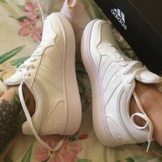 Brand: Adidas Hoops 3.0 Size: 9 Usa Women Condition: Brand New Color: White Original Box Adidas Slip-resistant Lace-up Sneakers, Adidas Low-top Slip-resistant Sneakers, Adidas Slip-resistant Low-top Sneakers, Adidas Hoops 3.0, Usa Women, Shoes Adidas, White Adidas, Cute Shoes, Adidas Shoes