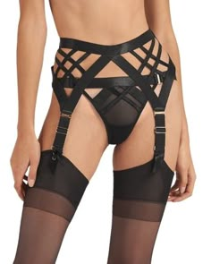 Bluebella Sawyer Suspender Belt Visible Garter Belt, Stockings With Suspenders, Suspender Belts For Women, Garter Belt And Stockings, Suspenders For Women, Garter Belts, Lingerie Outfits, Suspender Belt, Black Lingerie