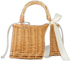 White Open Weave Rectangular Bag, Summer Top Handle Straw Bag As Gift, Basket Shoulder Bag With Braided Handles As Gift, Basket Shaped Shoulder Bag With Braided Handles As Gift, Rectangular Straw Bag With Bamboo Handle For Picnic, Gift Basket Bag With Braided Handles, Summer Bags With Bamboo Handle For Gift, Rectangular Weaved Bags As Gifts, Square Beige Straw Bag For Gift