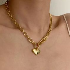 Material: Gold Plated Stainless Steel Necklace Length: 20 Inch Get Free Shipping Over 80$ Gold Link Chain Necklaces Gold Link Chain, Gold Link, Art Contest, Chain Necklaces, Steel Necklace, Stainless Steel Necklace, Chain Link Necklace, Heart Pendant Necklace, Necklace Length