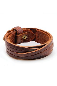 9.8"l Trendy Brown Cuff Bracelet, Classic Brown Bangle Bracelets, Adjustable Classic Cuff Bracelet, Casual Brown Bangle Jewelry, Brown Cuff Leather Bracelet, Brown Cuff Bracelets As Fashion Accessory, Modern Adjustable Cuff Leather Bracelet, Brown Bracelet Wristlet, Brown Cuff Bracelet As Fashion Accessory