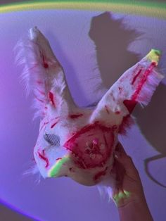 Therian Bunny Mask with matching tail. Bunny Therian Mask, Creepy Bunny Mask, Bunny Therian, Therian Mask, Bunny Mask, Mask Ideas, Costume Masks, Costume Mask, Costume Accessories