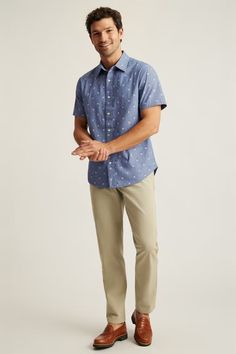 Button Up Your Style With Bonobos' Riviera Short Sleeve Shirt | Bonobos California Casual, Guest Attire, Wedding Attire Guest, Casual Attire, Favorite Shirts, Short Sleeve Shirt, Your Style, Sleeve Shirt, Button Up