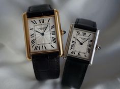 Cartier Watch Tank, Tank Cartier, Classy Watches, Cartier Tank Louis, Watches Women Black, Opal Necklace Gold