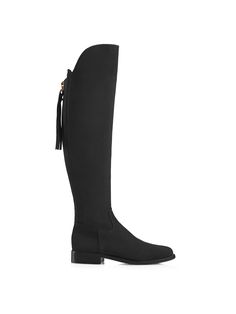 The Flat Amira - Black Suede Fairfax And Favor Black Boots, Black Point Suede Boots, Flat Heel Over The Knee Boots, Tall Suede Black Boots, Black Flat Suede Boots, Fairfax And Favor, Women's Over The Knee Boots, Favorite Boots, Black Suede Boots