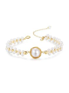 Discover the elegance and beauty of our Coco Kim Classic Wrapped Series Stargazer Pearl Bracelet. Handcrafted with care and attention to detail, this stunning bracelet features a classic wrapped design and luminous pearls that will add a touch of sophistication to any outfit. Elevate your style and make a statement with this must-have accessory. Metal: 14k Gold Filled Pearl: Freshwater Pearls Main Pearl Diameter: 13-15mm (including metal parts) Chain Length: 150mm + 50mm adjustable chain Timeless Round Pearl Bracelet, Elegant Adjustable Bracelets With Pearl Pendant, White Gold Pearl Bracelets With Round Beads, Elegant Adjustable Bracelet With Pearl Pendant, Elegant Pearl Bracelet Jubilee Style As Gift, Elegant Pearl Bracelet As Gift, Elegant Pearl Jubilee Bracelet Gift, Elegant Round Beads Bracelets For Anniversary, Elegant White Gold Pearl Jubilee Bracelet