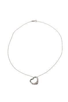 Current Boutique-Tiffany & Co. - Platinum Elsa Peretti Open Heart Necklace w/ Pave Diamonds Open Heart Necklace, Elsa Peretti, Sparkle And Shine, Tiffany And Co, Open Heart, Heart Design, Tiffany & Co., Pave Diamonds, Heart Necklace