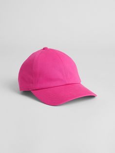 Baseball Hat | Gap Factory Spring Six-panel Cotton Hat, Spring Cotton Six-panel Hat, Cotton Six-panel Spring Hat, Trendy Brimmed Cotton Baseball Cap, Short Brim Cotton Baseball Cap For Spring, Cotton Baseball Cap With Short Brim For Spring, Pink Six-panel Cotton Baseball Cap, Cotton Baseball Cap With Short Brim, Summer Cotton Baseball Cap With Short Brim