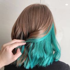 hair ideas, hair color ideas, 2024 hair colors for Spring, Spring, hair dye, teal hair Aquamarine Hair Color, Arctic Fox Aquamarine, Aquamarine Hair, Mousy Brown Hair, Dipped Hair, Dyed Hair Blue