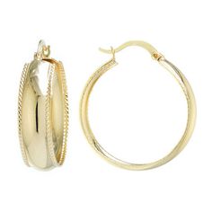 Features: Nickel Free, In A Gift BoxEarring Back: HingedShape: RoundMetal Color: YellowEarring Length: 33mmEarring Width: 8.5mmMetal: 24k Gold Over BrassCare: Polishing ClothCountry of Origin: Imported Gold Hoop Earrings Tarnish Resistant, Gold-tone Hypoallergenic Hoop Earrings, Hypoallergenic Gold-tone Hoop Earrings, Classic Brass Hoop Earrings As Gift, Small Gold-tone Hoop Earrings As Gift, Classic Gold Hoop Earrings With Lever Back, Gold-tone Small Hoop Earrings As Gift, Classic Brass Hoop Earrings For Anniversary, Gold-tone Nickel-free Round Hoop Earrings