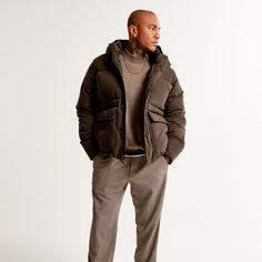 Our New Heavyweight Puffer Jacket In A Sueded Nylon Fabric With Wind- And Water-Resistant Properties, Featuring Recycled Fill To Protect Against The Elements, Front Pockets With Flap Closure, Interior Chest Pocket, Zip- And Snap-Up Front, Functional Hood, Mock Neck Collar, Drop-Tail Hem And Elastic Cuffs. Imported. Shell:57% Composite Fiber Polyester/ Nylon, 43% Polyester / Lining:100% Polyester / Filling:100% Recycled Polyester Fibers Machine Wash Cold, With Like Colors Only Non-Chlorine Bleach Tumble Dry Low Low Iron If Needed Do Not Dry Clean Urban Down Outerwear For Cold Weather, Urban Puffer Outerwear For Cold Weather, Urban Nylon Winter Outerwear, Urban Puffer Windbreaker For Fall, Urban Nylon Outerwear For Winter, Urban Winter Nylon Outerwear, Urban Down Outerwear For Winter, Urban Style Down Outerwear For Winter, Urban Style Puffer Windbreaker For Fall