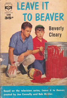 an old book cover with two men painting the bottom of a bucket and another man holding a paintbrush