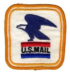 the u s mail patch has an eagle on it