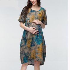 This vintage style pregnancy dress features a beautiful floral pattern which will enable you to flaunt your baby bump in retro style.  Buy Now > https://amyandrose.com/products/vintage-maternity-dress  #maternitydress #maternity #momtobe #amyandrose #maternitygown #pregnancy #vintage #vintagematernitydress #retromaternitydress #retro #retrostyle #mom #mother Fitted Nursing-friendly Maternity Dress For Summer, Summer Cotton Maternity Dress Nursing Friendly, Maternity Non-stretch Dress With Short Sleeves, Short Sleeve Non-stretch Maternity Dress, Maternity Cotton Dress Nursing Friendly, Fitted Summer Maternity Dress Bump Friendly, Fitted Maternity Dress For Summer, Bump Friendly, Summer Fitted Nursing-friendly Dress, Bump Friendly Short Sleeve Maternity Dress