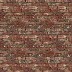 an old brick wall is shown in this image