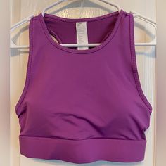 Nwt Fabletics Trinity High Impact Sports Bra Size S /6 Color: Bright Fig / Multi I Love These For Running With My Phone Stock Photo Shown For Fit Only Product Description We Turned Our Best-Selling Trinity Pocket Legging Into An Oh-So-Cute Bra For The First Time Ever! Naturally, We Crafted This High-Impact Style With The Same Innovative Triple-Pocket Designso You Can Keep Essentials Handy At Your Next Workout. Features Moisture-Wicking Breathable 4-Way Stretch Removable Bra Cups Pockets Fabric K Purple Sleeveless Sports Bra For Yoga, Purple Breathable Activewear For Training, Purple Moisture-wicking Functional Activewear, Purple Go-dry Activewear For Training, Purple Breathable Activewear For Sports, Purple Breathable Sports Activewear, Purple Activewear With Built-in Bra For Light Exercise, Purple Moisture-wicking Sportswear Activewear, Purple Moisture-wicking Sportswear