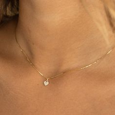 "14k Solid Gold Tiny Diamond Heart Necklace, Minimal Diamond Necklace, Mini Diamond Hear Pendant, Simple Mini Necklace, Layering Necklace Materials:  14k solid yellow gold necklace with 0.06 TCW pavé diamond pendant on a delicate box style chain.    Sizing:  Available in 16, 18 and 20\" chain lengths. Heart pendant is approximately 6.5 x 5.5mm wide.  💕 We love our customers! Have confidence in buying from us - we work to make every customer 100% happy! 💪 Gold PLATED to last you years of use! H 14k Gold Heart Cut Necklace With Adjustable Chain, Dainty 14k Gold Heart Cut Necklace, 14k Gold Heart Pendant Necklace With Adjustable Chain, Minimalist 14k Gold Necklace With Heart Charm, Dainty 14k Gold Heart Pendant Necklace, 14k Gold Heart Pendant Diamond Necklace, Delicate Yellow Gold Sterling Silver Heart Necklace, Gold Heart Necklace With Delicate Diamond Chain, Fine Jewelry 14k Gold Heart Pendant Diamond Necklace