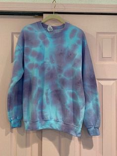 The perfect cozy tie-dye sweatshirt! 50% Cotton/50% Polyester. Size medium. Spring Acid Wash Sweatshirt, Relaxed Fit Hand Dyed Tie Dye Sweatshirt, Oversized Tie Dye Top For Winter, Spring Hand-dyed Tie Dye Sweatshirt, Hand Dyed Cotton Sweatshirt For Fall, Spring Tie Dye Relaxed Fit Sweatshirt, Tie Dye Hand Dyed Crew Neck Sweatshirt, Hand Dyed Tie-dye Crew Neck Sweatshirt, Hand Dyed Tie-dye Long Sleeve Sweatshirt