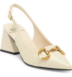 Jeffrey Campbell Nakita Pointed Toe Slingback Pump (Women) | Nordstrom Office Slingback Pumps With Block Heel And Buckle Closure, Classic Pointed Toe Heels With Gold-tone Hardware, Classic Heels With Gold-tone Hardware And Pointed Toe, Leather Heels With Gold-tone Hardware And Pointed Toe, Leather Slingback Pumps With Gold-tone Hardware And Pointed Toe, Spring Heels With Gold-tone Hardware And Block Heel, Classic Slingback Pumps With Gold-tone Hardware And Pointed Toe, Chic Pointed Toe Heels With Gold-tone Hardware, Ankle Strap Heels With Gold-tone Hardware For Work