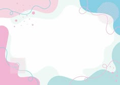 an abstract pink and blue background with white space for text or image in the center