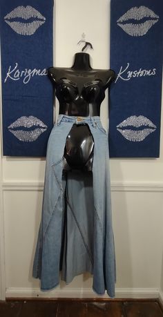 This is a One-of-a-Kind Waistlet Cape Denim Belt. Stunning Denim Accessory  Just add a cat suit, boots and a pair of denim earrings. Compliments galore 🤩💥 Denim Corset Belt, Suit Boots, Denim Earrings, Unique Jeans, Cat Suit, Disney Collage, Denim Corset, Denim Belt, Corset Belt