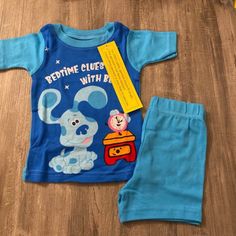 New Blues Clues & You Pajamas, Size 18 Months Blue Cotton Bedtime Sets, Playful Blue Sleepwear For Loungewear, Playful Blue Sleepwear, Playful Blue Sleepwear For Sleepovers, Cute Blue Loungewear Sets, Cute Light Blue Bedtime Sets, Playful Blue Cotton Sleepwear, Playful Blue Sets For Playwear, Cute Blue Sets For Sleepover