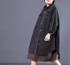 Long Women Casual Hooded Parka Plus Size Coat Jacket ,Custom make service available! Please feel free to contact us if you want custom made for this coat.Materials: cotton blendedMeasurement: One size fits all . length 105cmbust 132cm Most of our dresses are made of cotton linen fabric, soft and breathy. loose dresses to make you comfortable all the time.Flattering cut. Makes you look slimmer and matches easily.Payment:We accept payment by paypal and credit card. if you would like to pay by cred Plus Size Coat, Loose Dresses, Dresses To Make, Plus Size Coats, Hooded Parka, Cotton Linen Fabric, Loose Dress, Casual Coat, One Size Fits All