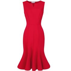 This dress can be a perfect addition to almost any outfit from formal to daily wear, great for work, meeting, office, businesses, work, party, cocktail, wedding, casual, daily dressing, etc. Pair with delicate necklace and heels for a chic office look. Comfortable and classic, this sheath dress is perfect on its own or as a layer under a blazer or jacket. Elegant Red V-neck Sleeveless Dress, Elegant Red Sleeveless Dress For Spring, Fitted Red Sleeveless Cocktail Dress, Red Fitted Sleeveless Cocktail Dress, Red Fitted Sleeveless Formal Dress, Elegant Red Fit And Flare Midi Dress, Elegant Red Sleeveless Evening Dress, Elegant Red A-line Sleeveless Dress, Formal Fit And Flare Sleeveless Knee-length Dress