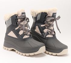 Crush cold-weather season -- literally -- with these Fjord winter boots in your shoe closet. A thermoplastic rubber shell outsole along with a waterproof rating means you're trekking through rain, sleet, ice, and snow in cozy confidence (with the cozy being a plush faux fur collar!). From Cougar. Winter Gore-tex Waterproof Boots For Cold Weather, Gore-tex Waterproof Boots For Winter Cold Weather, Insulated Waterproof Boots For Winter Outdoor Activities, Gore-tex Waterproof Boots For Cold Weather, Winter Waterproof Insulated Hiking Boots, Insulated Rain Boots For Winter Walking, Winter Gore-tex Waterproof Boots, Gray Waterproof Winter Boots, Winter Waterproof Outdoor Rain Boots