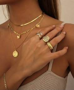 Ušný Piercing, Rings And Necklaces, Gold Girl, Paris Mode, Golden Jewelry