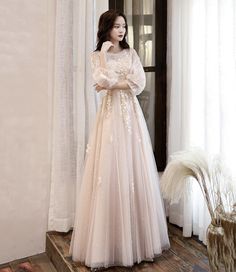 A Line Evening Dress, Tulle Lace, Long Prom Dress, Prom, Evening Dresses, Prom Dresses, Lace