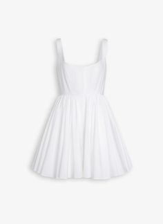 Shop the Alaïa White SKATER DRESS IN COTTON POPLIN for women. Shop the US store online now and receive free standard shipping. Dressy Summer Dresses, White Skater Dress, Best Corset, White Skater Dresses, Clueless Outfits, Fantasy Gowns, Shirt Skirt, Skater Dress, Cotton Poplin