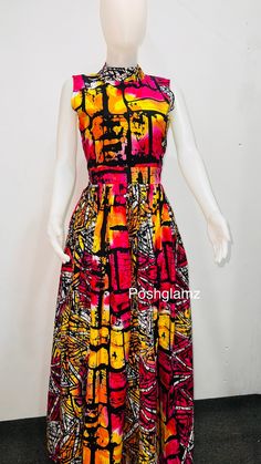 Discover the beauty of African culture and fashion with our exquisite African Ankara dresses. These vibrant and stylish dresses are a celebration of rich African heritage, featuring intricate Ankara prints and elegant designs. Whether you're dressing up for a special occasion or simply want to make a statement, our maxi dresses are the perfect choice. Embrace the bold colors, patterns, and craftsmanship that make each dress a unique piece of art. Step into the world of African fashion and feel the pride of wearing a piece that embodies tradition and contemporary style. If you would rather prefer a custom size, please leave the following measurements in the 'note to seller' section when you place your order(s) Bust Waist  Biceps Height  Dress Length  Kindly contact me if additional informat Fitted Digital Print Dress For Festive Occasions, Fitted Festive Digital Print Dress, Festive Fitted Digital Print Dress, Festive Digital Print Party Dress, Traditional Multicolor Sleeveless Maxi Dress, Traditional Party Dress With Digital Print, Digital Print Party Dress For Festivals, Party Dresses With Digital Print For Festivals, Fitted Yellow Dresses For Festivals