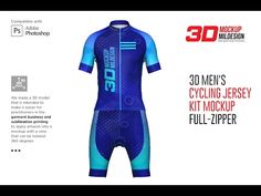 Download 3d Mens Cycling Jersey Kit Fullzip By Mild On Creativemarket Cycling Jersey Mens Cycling Cycling