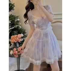 Pastel Bubble Princess Dress MK17454 Material: polyester Size: S M L Size Chart : Size/cm Bust Waist Length S 82 66 79 M 86 70 80 L 90 74 81 Fairycore Mini Length Dresses, Summer Fairy Dress With Short Sleeves, Cute Summer Fairy Dress In Mini Length, Cute Mini Fairy Dress For Summer, Cute Summer Mini Fairy Dress, White Short Sleeve Fairycore Dress, Summer Cute Fitted Fairy Dress, Fitted Fairycore Chiffon Dress, Summer Chiffon Fairy Dress