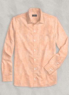 Breathe casual refinement into your day-to-day collection with our European Pale Orange Linen Shirt that surely makes you look stylish. 
 
 Crafted from pure linen, the shirt will enhance your style while taking your overall look to the next level. 
 
 Made according to your measurements for the special you. 
 
 Pamper yourself, get this shirt made exclusively for you now! Linen Shirt For Business Casual In Summer, Casual Linen Shirt With Placket, Linen Shirt With Placket For Casual Gatherings, Business Casual Linen Shirt For Spring, Spring Flax Top With Spread Collar, Long Sleeve Cotton Shirt In Flax Color, Linen Spread Collar Top For Business Casual, Business Casual Linen Top With Spread Collar, Linen Tops For Business Casual In Summer